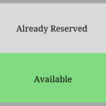 Color key showing grey for reserved and green for available